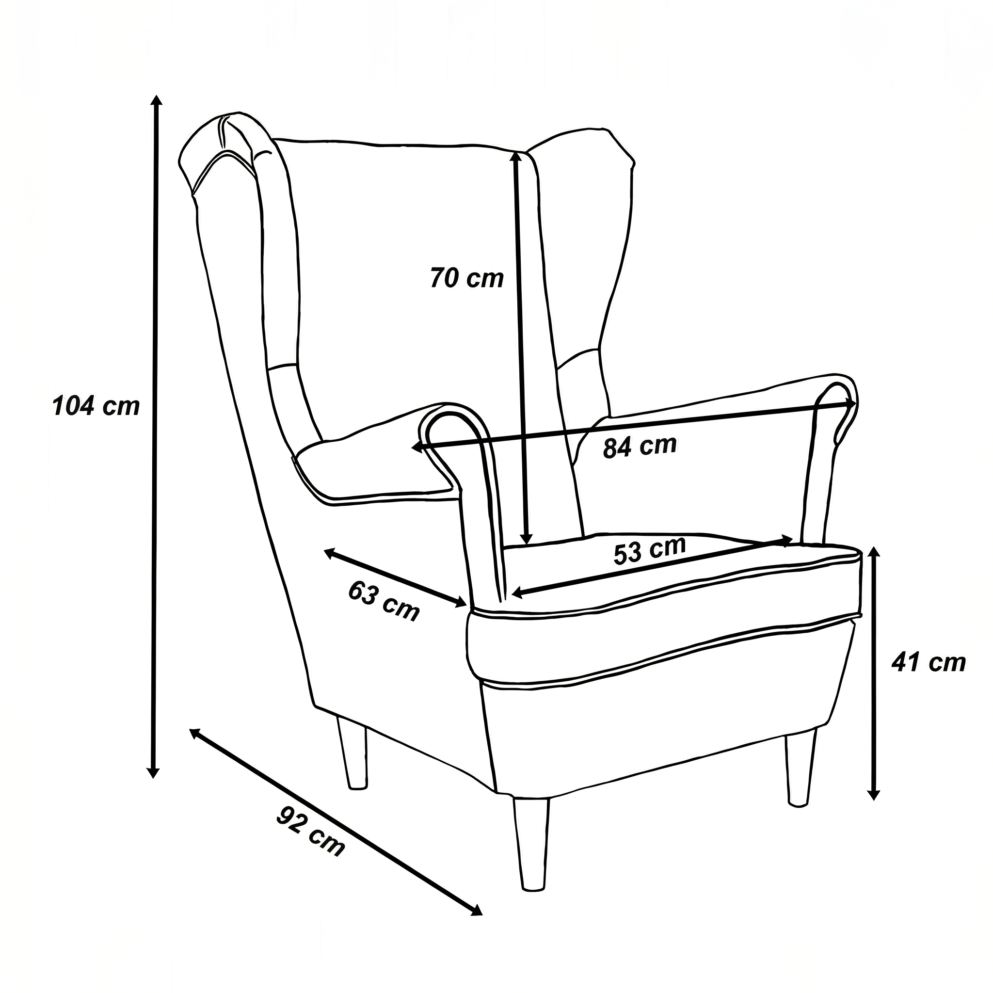 Fotel uszak Twist 1061