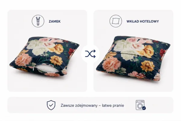 Poduszka dekoracyjna jasiek 45 x 45 poszewka Family Meble — widoki i detale