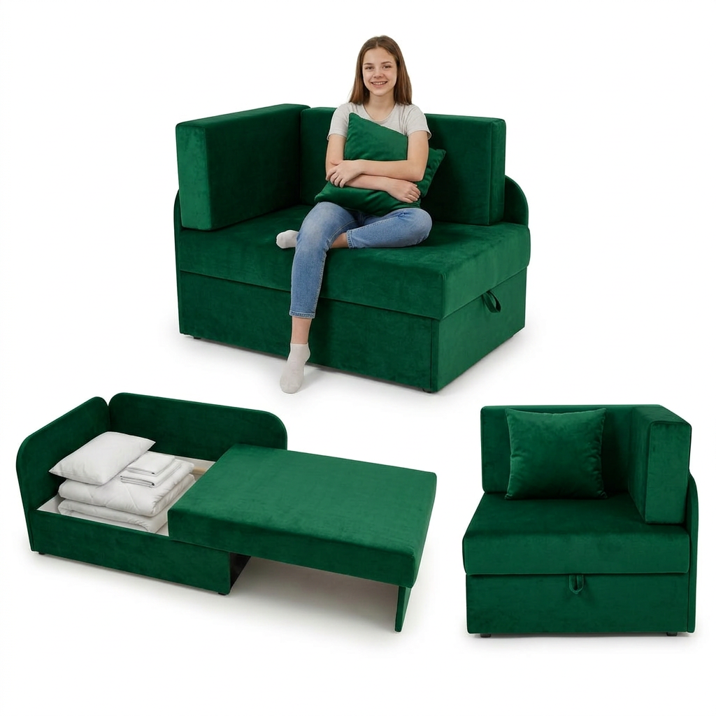 Narożnik dziecięcy Denis + jasiek 45x45 Monolit 37