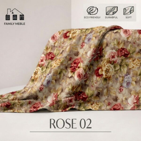 Fotel w stylu PRL retro krzesło vintage różany brązowy Soler Family Meble — tkanina