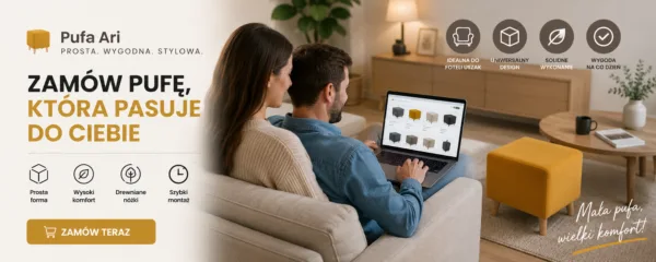 Ari pufa tapicerowana puf podnóżek siedzisko salonu różowa Family Meble — widoki produktu