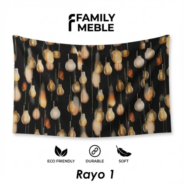 Sofa Kanapa Uszak Skandynawska Czarny Żółty Wzór Decor Design Family Meble — tkanina