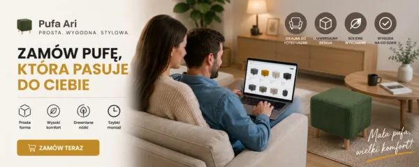Pufa otwierana podnóżek pojemnik siedzisko kostka zielony Ari Family Meble — widoki produktu