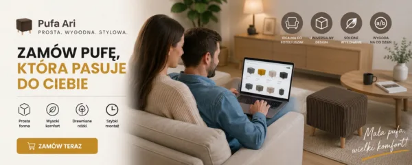 Pufa otwierana podnóżek pojemnik siedzisko brązowy sztruks Ari Family Meble — widoki produktu