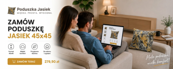 Poduszka dekoracyjna jasiek 45 x 45 poszewka czarny Family Meble — widoki produktu