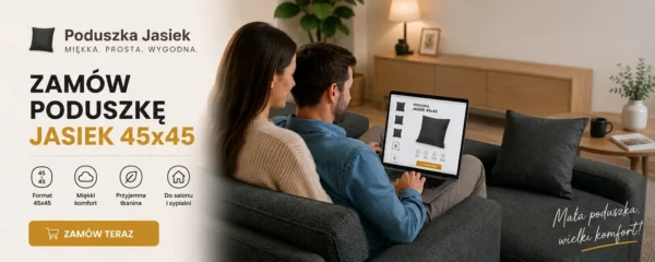 Poduszka dekoracyjna jasiek 45 x 45 poszewka czarny Boucla Family Meble — widoki produktu