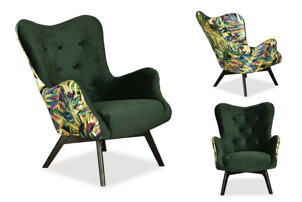 Fotel skandynawski Luna Print Duo Family Meble