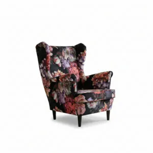 Fotel uszak skandynawski Spring Print Family Meble - Flower 3