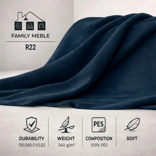 Poduszka dekoracyjna jasiek 45 x 45 poszewka granat Family Meble — tkanina