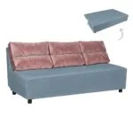 Kanapa Sofa rozkładana spania pojemnik 72 x 195 x 85 – Royal48/19 fiolet Kimo Duo Family Meble