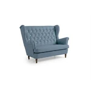 Sofa Kanapa Uszak Skandynawska zielona aksamit welur Gaja Family Meble - 92 x 149 x 104